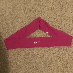 Nike Pink Tie Headband $7